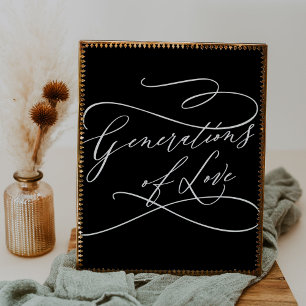 Póster Generaciones negras románticas de amor
