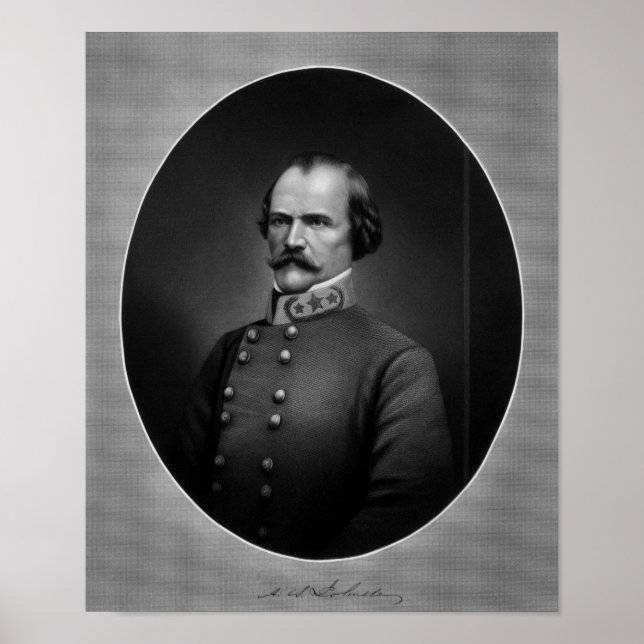 Póster General Albert Sidney Johnston (Frente)