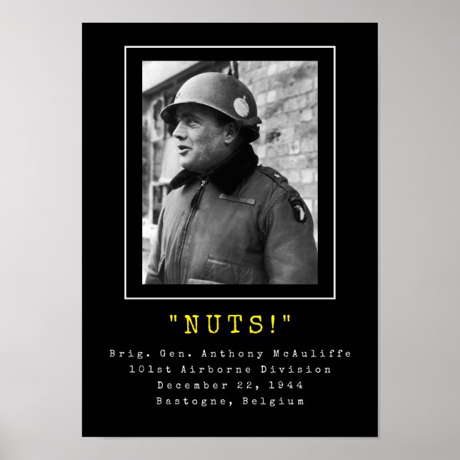 Póster General Anthony McAuliffe - NUTS (Frente)
