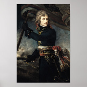 Póster General Bonaparte en el puente de Arcole