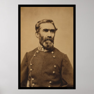 Póster General Confederado Braxton Bragg 1862