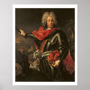 Póster General Count Johann Matthias von der Schulenburg