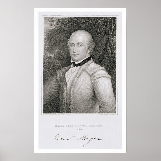 Póster General de Brigada Daniel Morgan (1736-1802) (Frente)