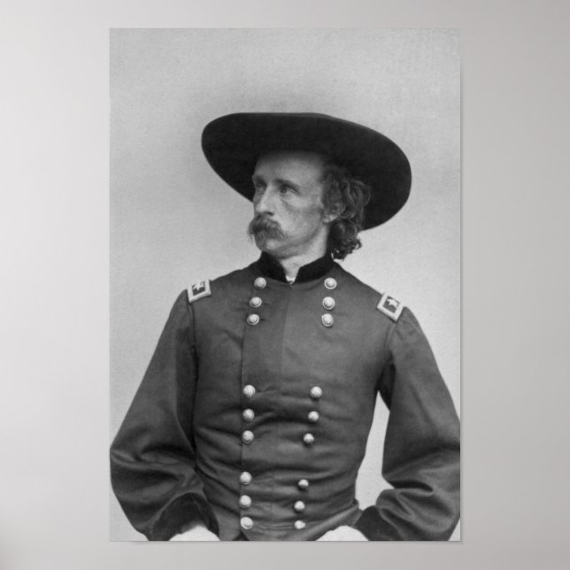 Póster General de División George Armstrong Custer (Frente)