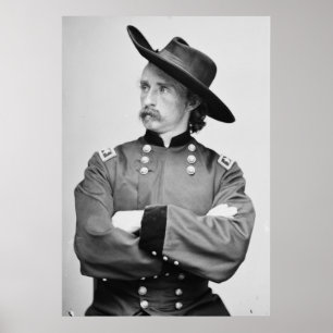 Póster General de División George Armstrong Custer 1865