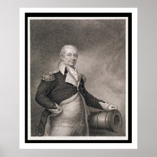 Póster General de División Henry Knox (1750-1806) grabado