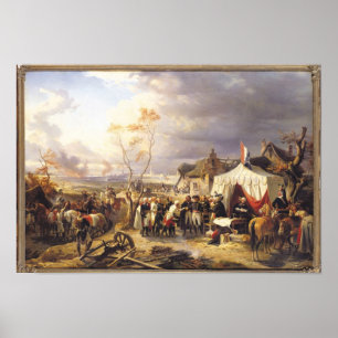 Póster General De La Morliere recibiendo la rendición