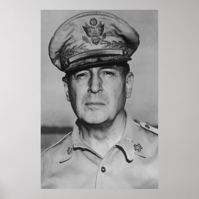 Póster General Douglas MacArthur (Frente)