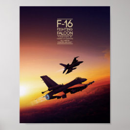 Póster General Dynamics F-16 Fighting Falcon poster
