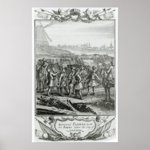 Póster General Fairfax with his forces before