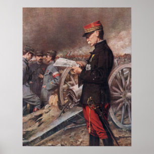 Póster General francés Joseph Gallieni por Ferdinand Royb