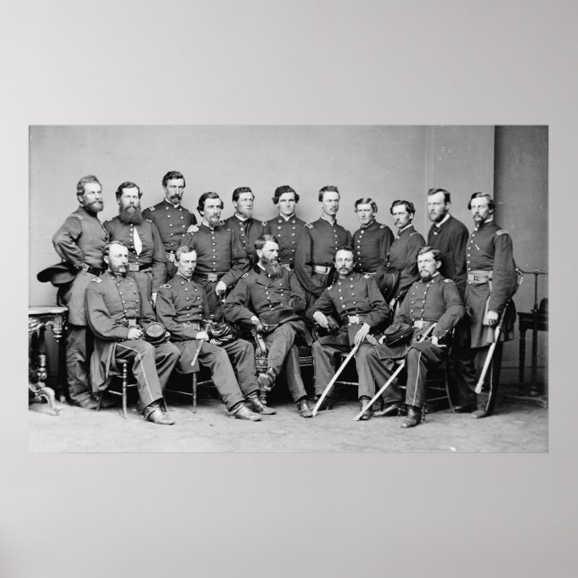 Póster General Frank Blair y el personal (Frente)