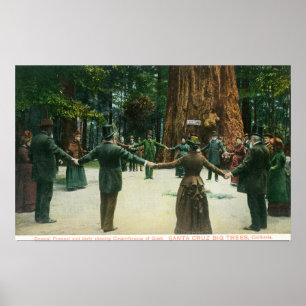 Póster General Fremont que muestra la circunferencia de a