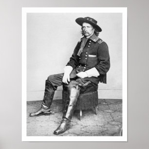 Póster General George A. Custer (foto de abajo)