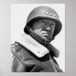 Póster General George Patton — Segunda Guerra Mundial