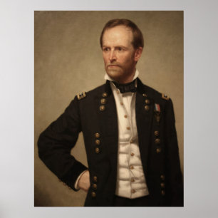 Póster General Guillermo Sherman Painting