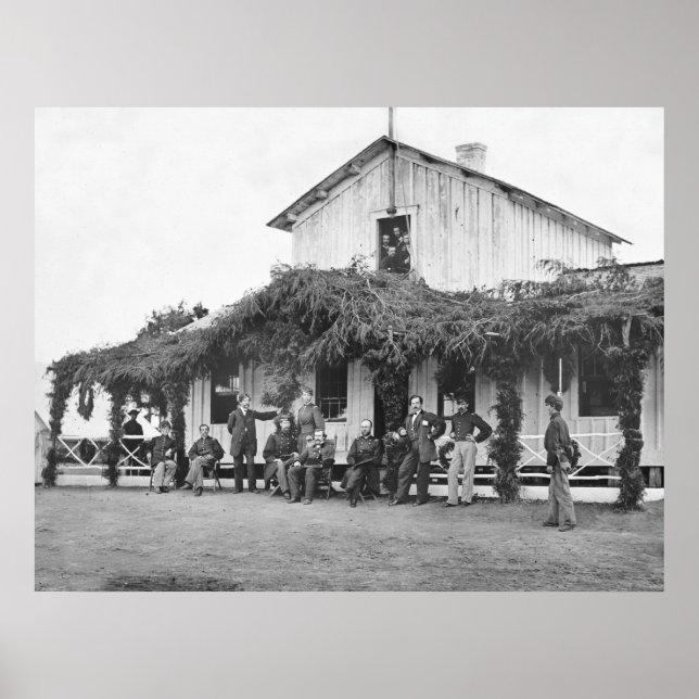 Póster General Hardin de la Guerra Civil, 1865 (Frente)