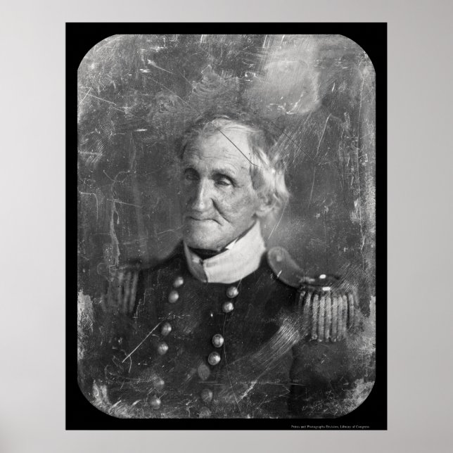 Póster General Hugh Brady Daguerreotipo 1845 (Frente)