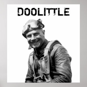 Póster General Jimmy Doolittle -- Héroe WW2