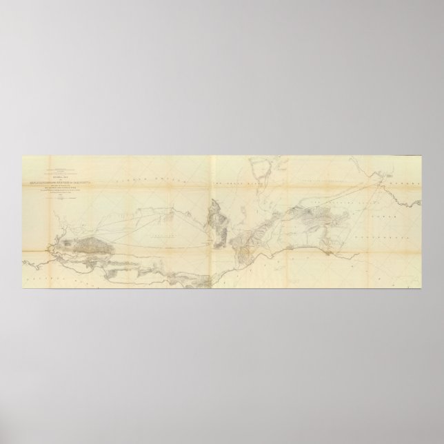 Póster General Map of Explorations and Surveys (Frente)
