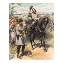 General Pickett Tomando La Orden De Cargo - Civil