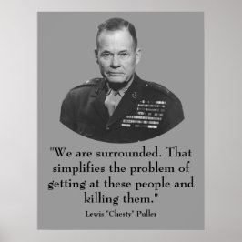 Póster General Puller y presupuesto