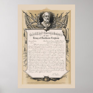 Póster General Robert E. Lee Farewell Discurso Poster
