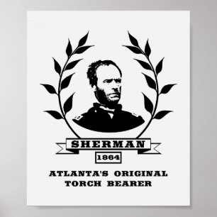 Póster General Sherman - El portaobjetos de la antorcha o