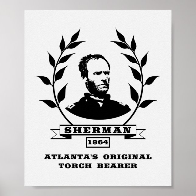 Póster General Sherman - El portaobjetos de la antorcha o (Frente)