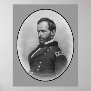 Póster General Sherman - Héroe de la Guerra Civil