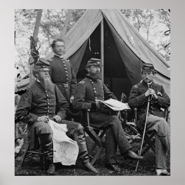 Póster General Sykes y personal (Frente)