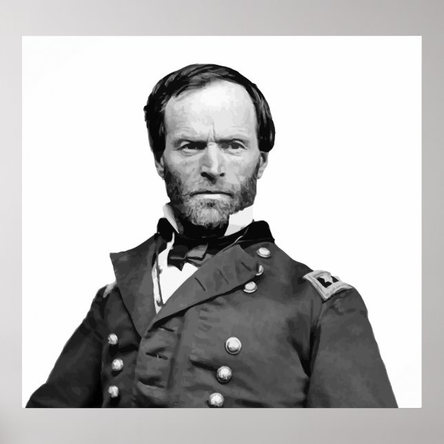 Póster General William Tecumseh Sherman (Frente)