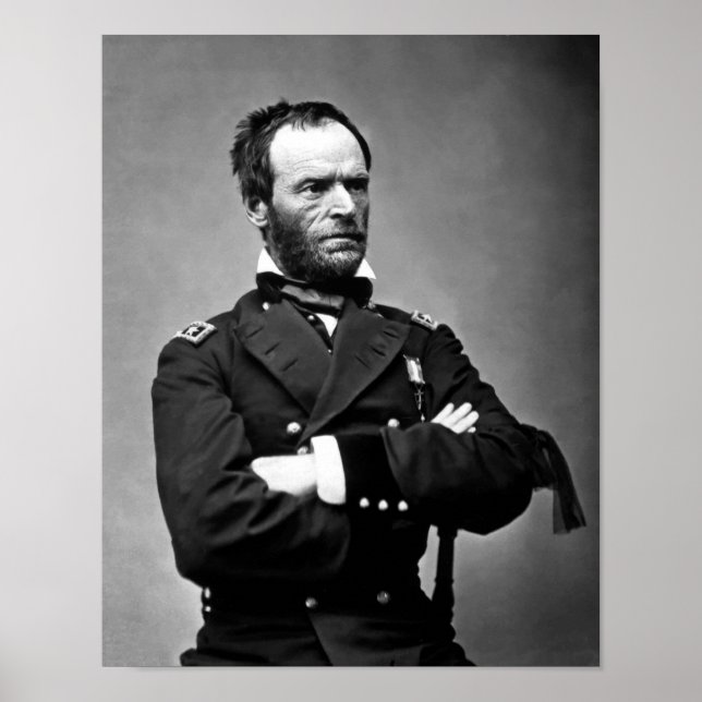 Póster General William Tecumseh Sherman (Frente)