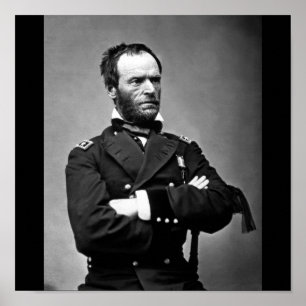 Póster General William Tecumseh Sherman, 1865.