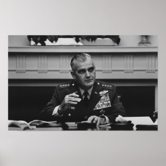 Póster General William Westmoreland - Guerra de Vietnam