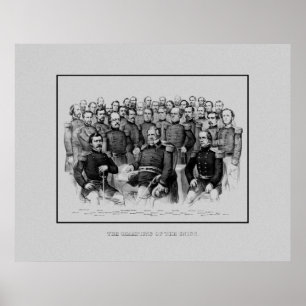 Póster Generales de la guerra civil de la unión