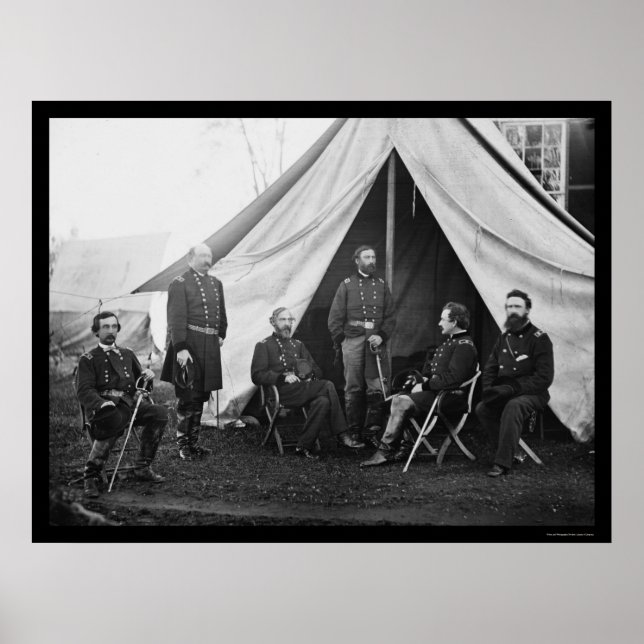 Póster Generales del Ejército de la Potomac 1863 (Frente)