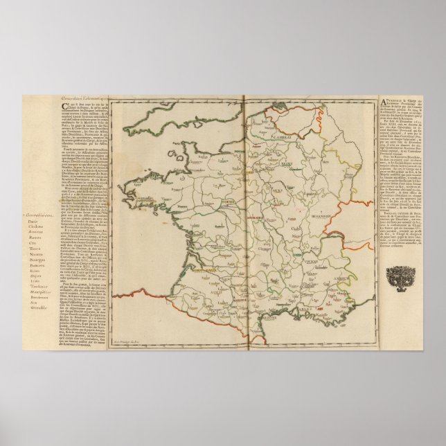Póster Generalities of France (Frente)