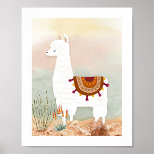 Póster Género acuarela Nursera de Llama Neutra