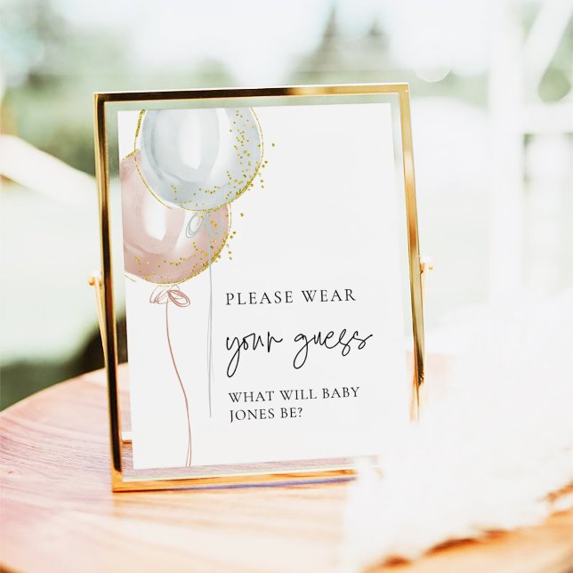 Póster Género de globo rosa y azul revelan usar tu opinió (Subido por el creador)