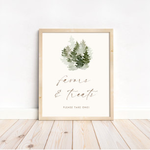 Póster Género de la aventura de Woodland Favoritos y trat