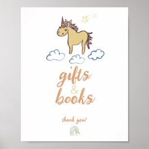 Póster Género neutro de Baby Shower de Unicorn
