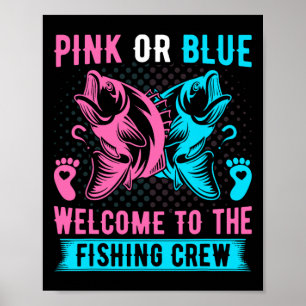 Póster Género Revelan Pesca Rosa O Azul Bienvenida A Los