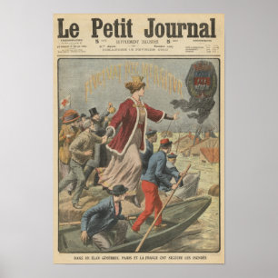 Póster Generosidad de la ciudad de París y Francia