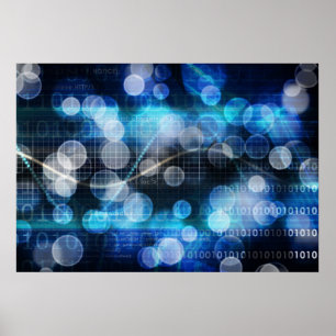 Póster Genes de la ciencia médica de la DNA y de la