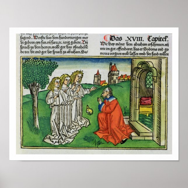 Póster Genesis 18 2 Abraham and the Three Angels, from th (Frente)
