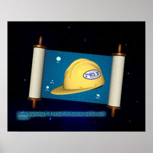 Póster Génesis 1:1 - Construcción