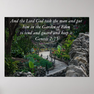 Póster Génesis 2:15