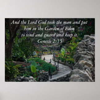 Póster Génesis 2:15