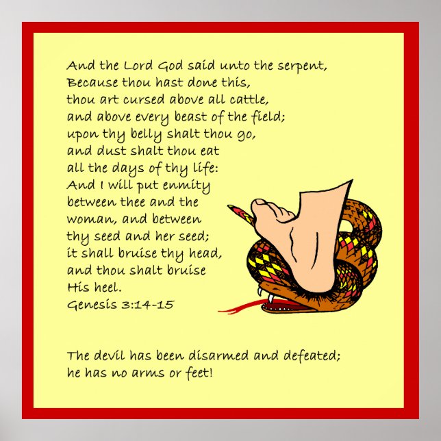 Póster Genesis 3:14-15  (Frente)